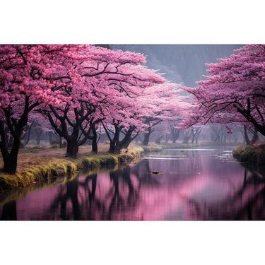 Pink Cherry Blossom Canvas